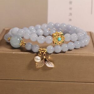 Aquamarine 1 aquamarine bracelet mala beads