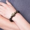 Golden Sheen Obsidian Pixiu Bracelet - Wealth Attracting & Evil Protection Feng Shui Jewelry