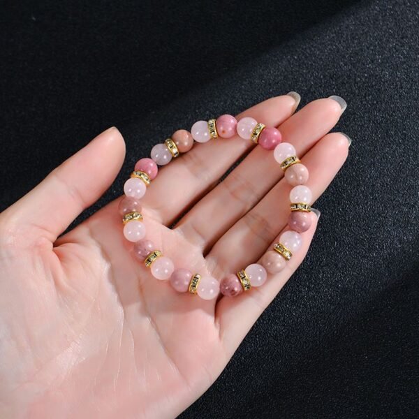 8mm Rose Quartz Beaded Bracelet - Love & Healing