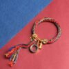 Tibetan Buddhist Bracelet with Gau Box & Spinning Mantra Bead - Om Mani Padme Hum Protection