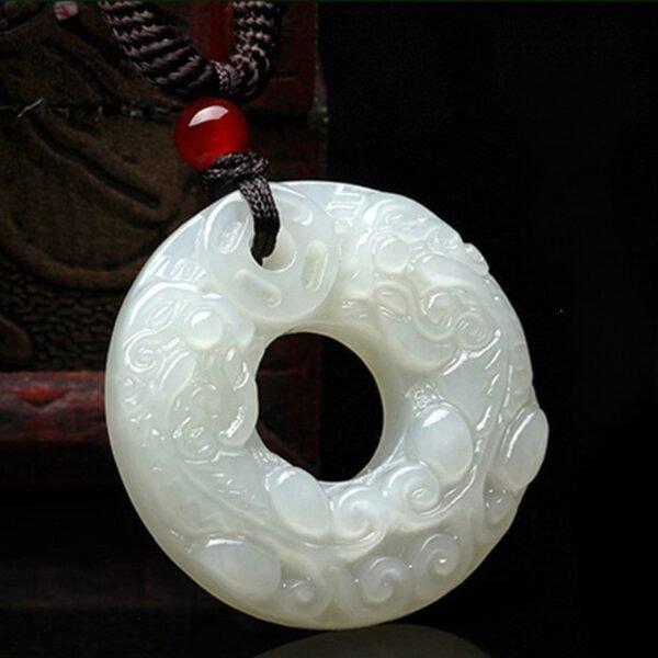 Afghan Jade Pi Xiu Pendant Peace Buckle Wealth Good Luck Positive Energy