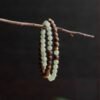 Double Stack Agarwood & Hetian Jade Bead Bracelet - Zen Energy