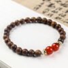 sandalwood red agate bracelet