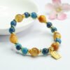 Tiger Eye Candy Agate Bracelet - Confidence Booster & Emotional Harmonizer