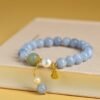 pearl lucky aquamarine bracelet