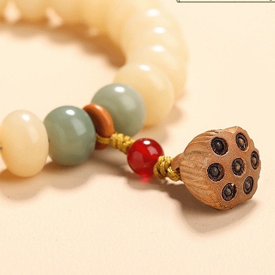 Bodhi Seed Lotus Bracelet - Calming Meditation