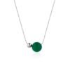 Green Chalcedony Necklace - Heart Chakra Healing Stone for Emotional Balance & Growth