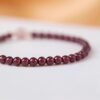 Garnet Bracelet with Strawberry Quartz - Twin Stone Spiritual Jewelry