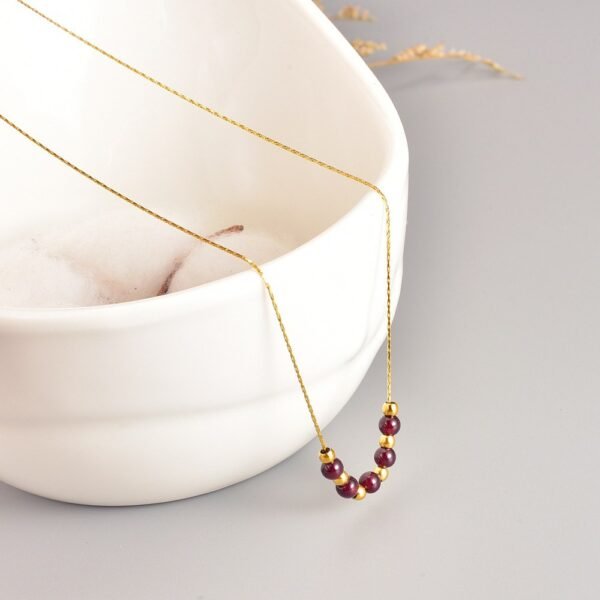 Garnet Pendant Necklace - Money & Love Attractor