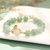 rabbit green aventurine bracelet