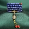 108 Lapis Lazuli Mala Beads with Red Turquoise - Buddhist Meditation Necklace & Bracelet