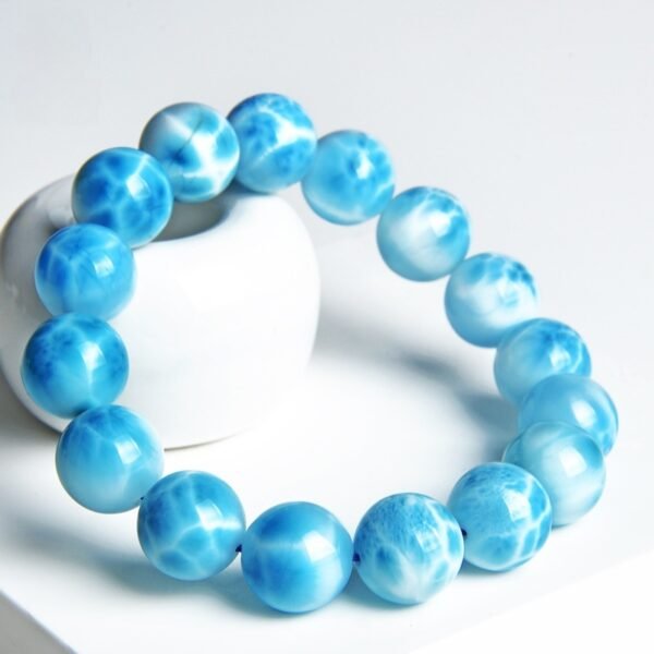 natural larimar bracelet