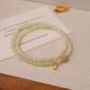 hetian jade bracelet with larimar