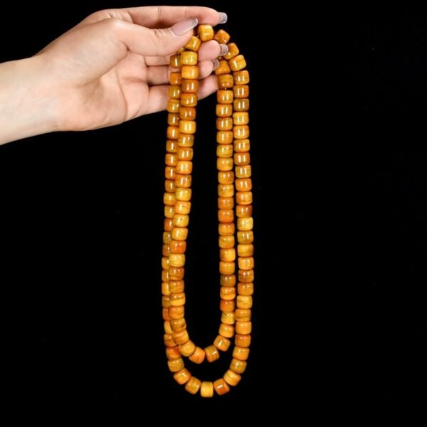Tibetan Yak Bone Mala - 108 Prayer Beads for Buddhist Meditation