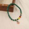malachite peace buckle fortune bracelet