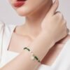 Malachite Pearl Bracelet Emotional Balance &  Protection Jewelry