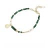Malachite Pearl Bracelet Emotional Balance &  Protection Jewelry