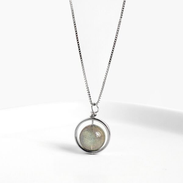 925 silver moonstone pendant