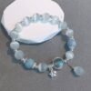 Moonstone Bracelet with Aquamarine & Cat's Eye – Healing Jewelry