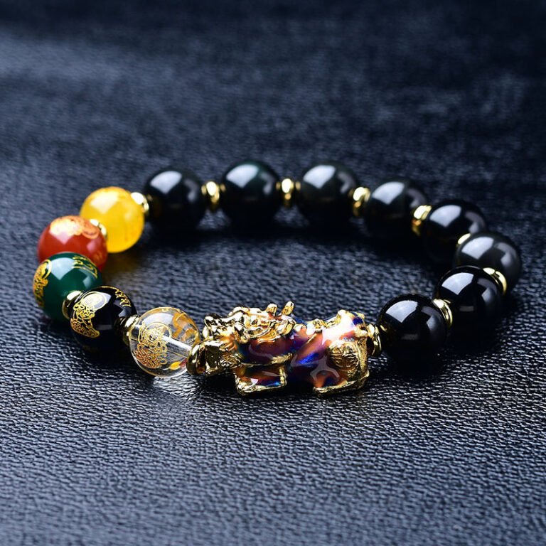 wealth atrrack obsidian bracelet
