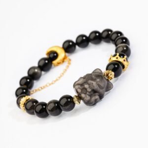 obsidian 1 fox obsidian bracelet