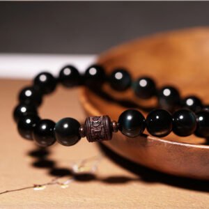 obsidian wealth attrack bracelet