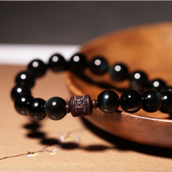 obsidian wealth attrack bracelet