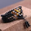 108-bead obsidian mala bracelet necklace