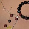 Obsidian Om Mani Padme Hum Bracelet - Six-Syllable Mantra for Spiritual Protection & Abundant Energy