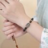 Obsidian Fox Spirit Confidence Protection Bracelet