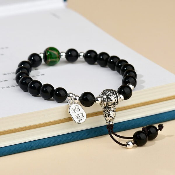 obsidian wealth attrack bracelet