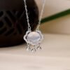 silver chalcedony pendant