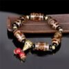 Tibetan Nine-Eye Dzi Bracelet for Wealth & Protection