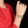 Tibetan Buddhist Red String Five Fortune Deities Bracelet - Luck & Abundance