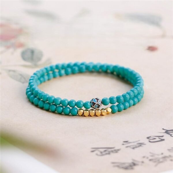 double wrap turquoise bracelet