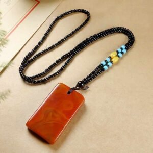 career helpful zhanguo red agate necklace