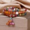 Tourmaline Bracelet - Lily of the Valley & Peanut Lucky Charm