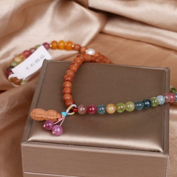 Tourmaline Bracelet - Lily of the Valley & Peanut Lucky Charm
