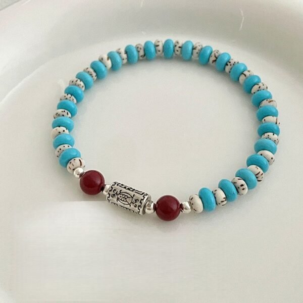 Feng Shui Turquoise Bodhi Bracelet for Wealth & Spiritual Growth