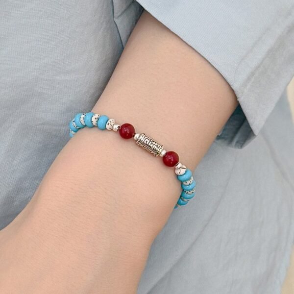 Feng Shui Turquoise Bodhi Bracelet for Wealth & Spiritual Growth