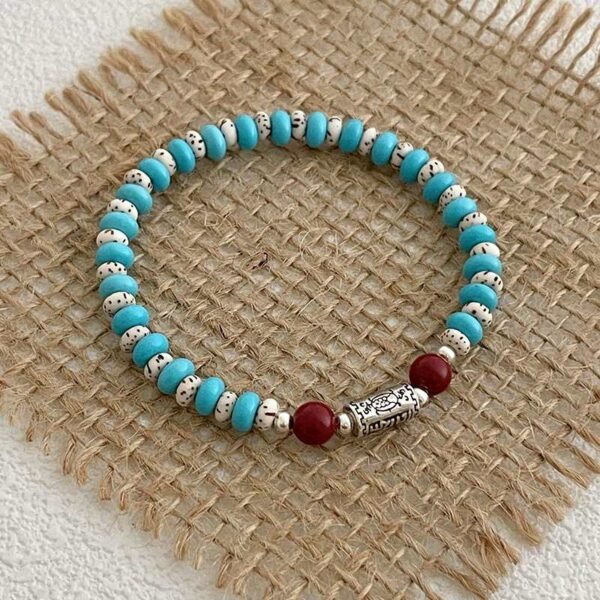 Feng Shui Turquoise Bodhi Bracelet for Wealth & Spiritual Growth