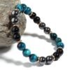 Blue Tiger Eye and Black Obsidian Bracelet for Fengshui Protection & Grounding