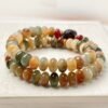 Wealth-Attracting Blessing Lock Bodhi Seed Mala Bracelet for Abundance & Spiritual Protection