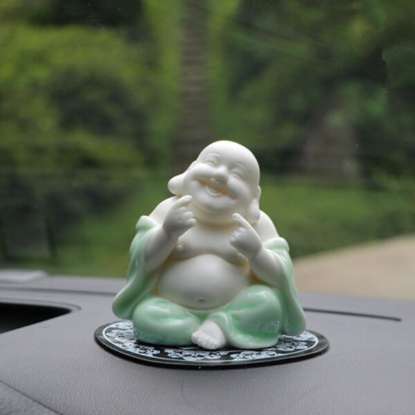 Ceramic Feng Shui Statue Attract Wealth and Good Fortune Laughing Buddha