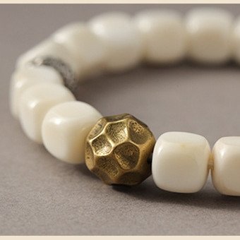 Bodhi Seed Bracelet with Copper & Brass | for Mindful Meditation & Calm