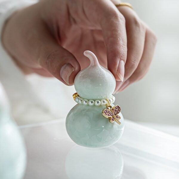 Health & Good Luck Feng Shui Ceramic Gourd Home Decoration