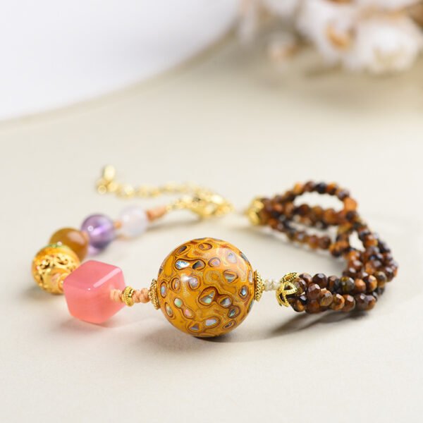 tibet tiger eye bracelet 3 Tibetan Talisman Bracelet Harmonize Energy & Attract Fortune with Sacred Lacquer Beads