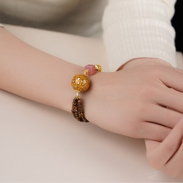 tibet tiger eye bracelet 8 Tibetan Talisman Bracelet Harmonize Energy & Attract Fortune with Sacred Lacquer Beads