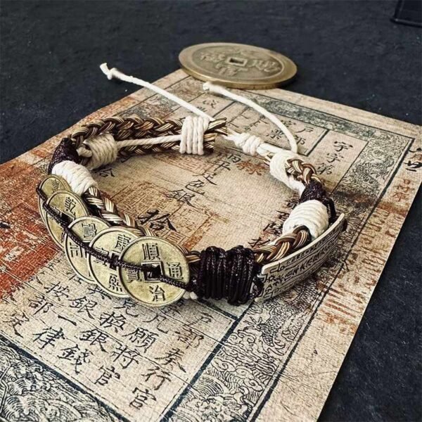 five emperor coins bracelet evil protection