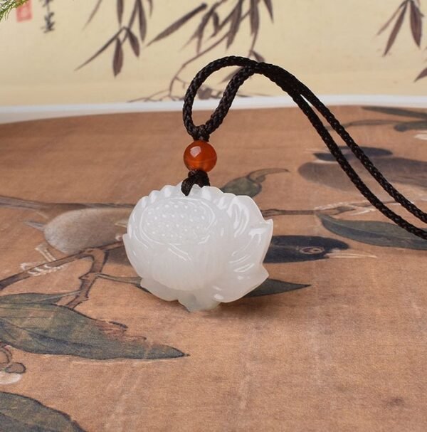 Afghan Jade lotus necklace